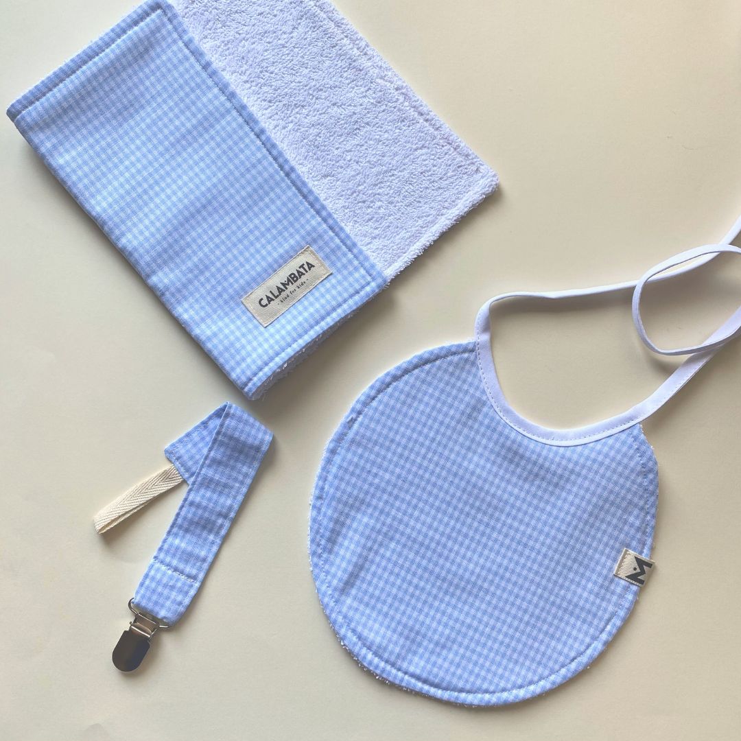 Pack mini vichy azul