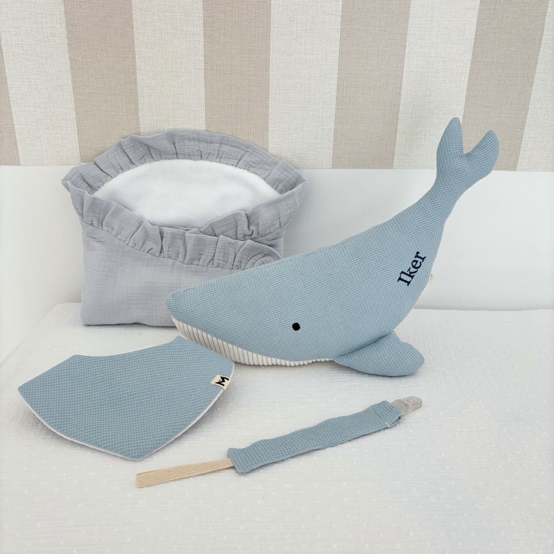 Pack arrullo: peluche + arrullo + bandana + chupetero