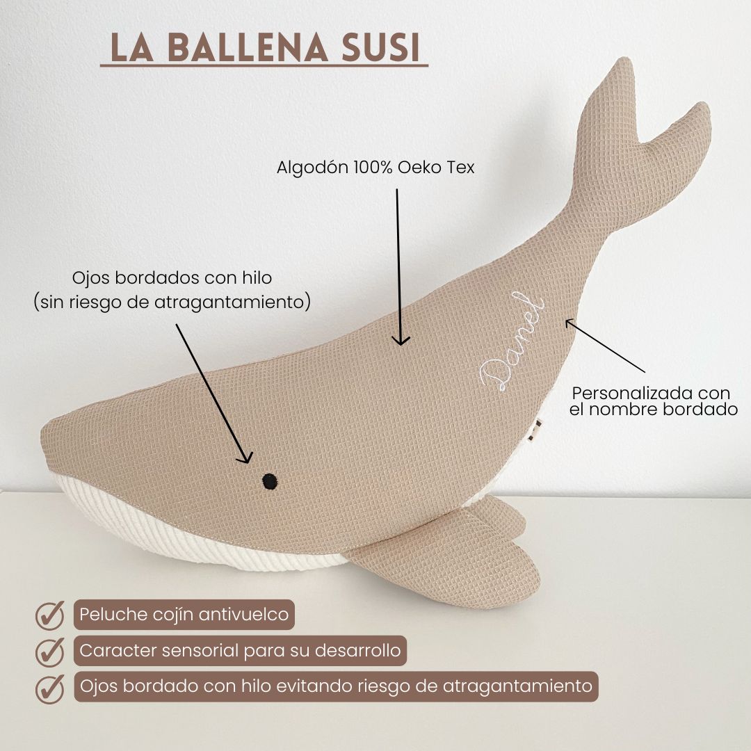 Peluche Ballena Susi - BEIGE