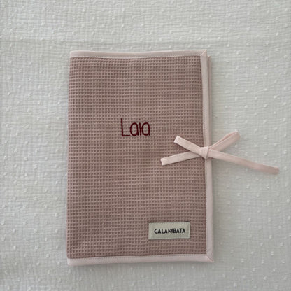 Portadocumentos piqué rosa