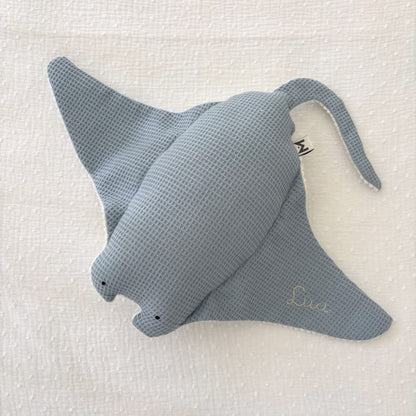 Peluche Sensorial Mantarraya Maya - AZUL