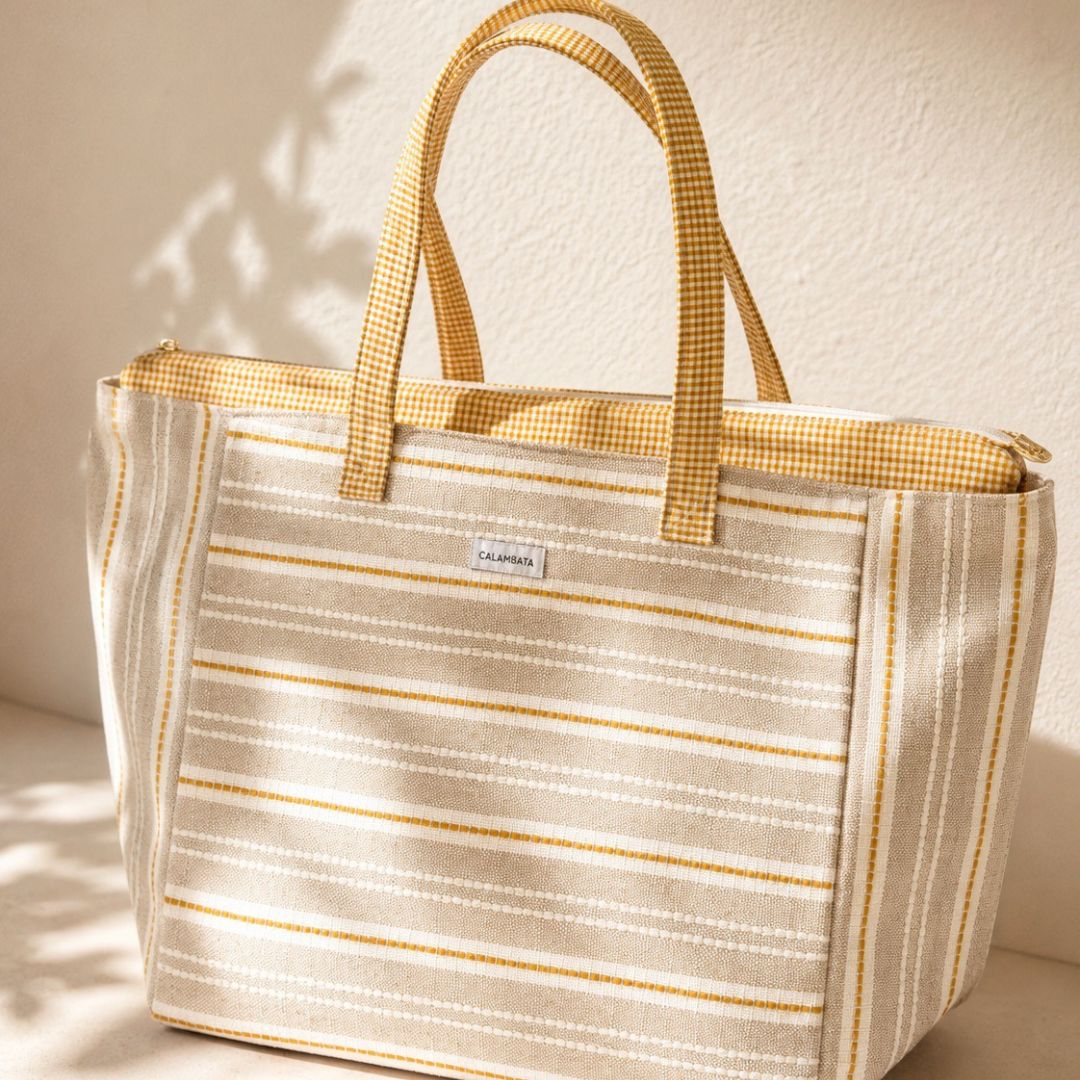Bolso playa XL mostaza