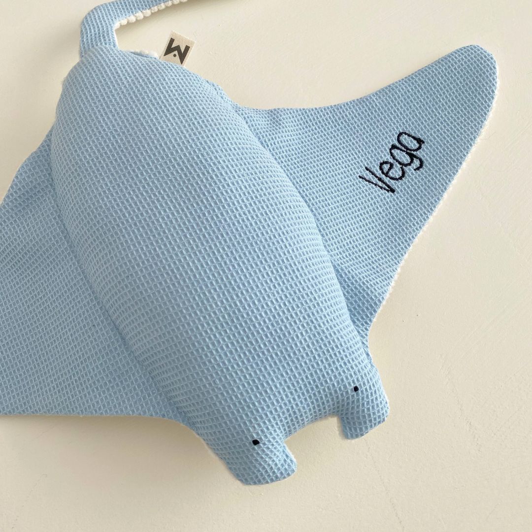 Peluche mantarraya Maya - azul