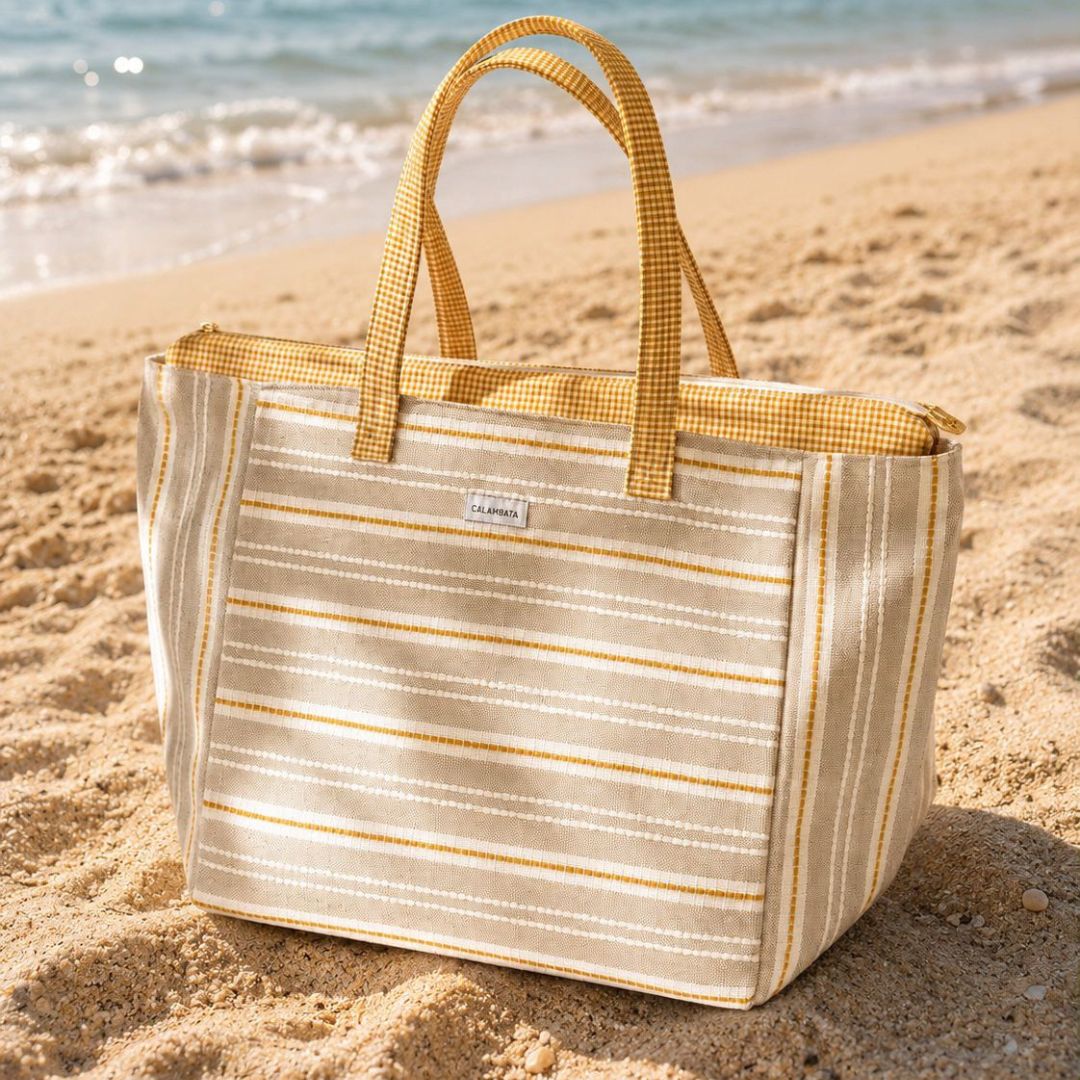 Bolso playa XL mostaza