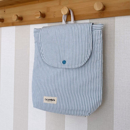 Mochila infantil rayas azul