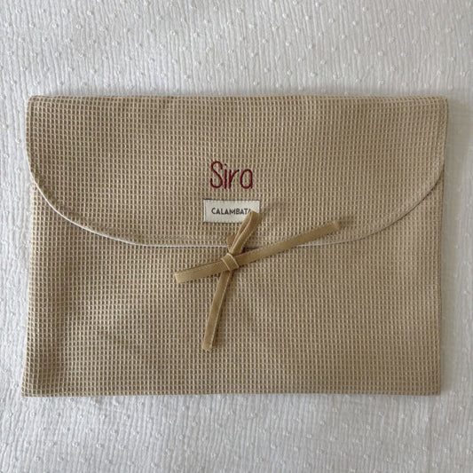 BOLSA MUDA PIQUÉ BEIGE