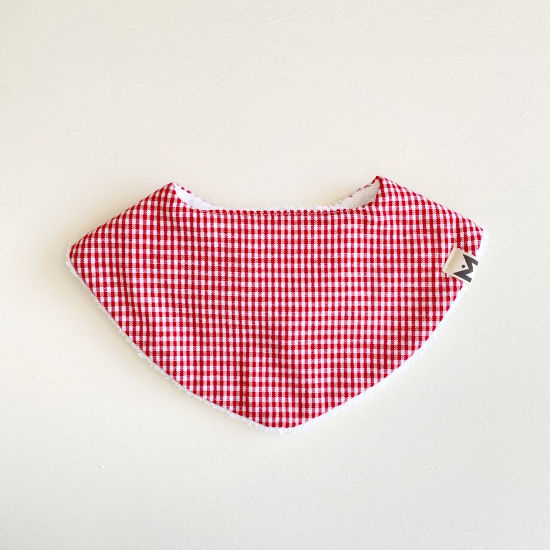 Bandana mini vichy rojo