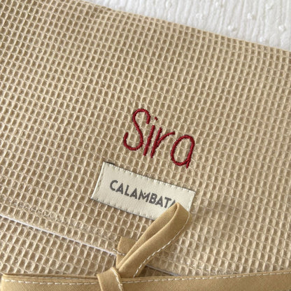 BOLSA MUDA PIQUÉ BEIGE