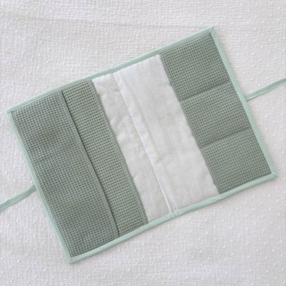 Portadocumentos piqué menta