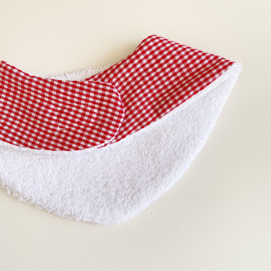 Bandana mini vichy rojo