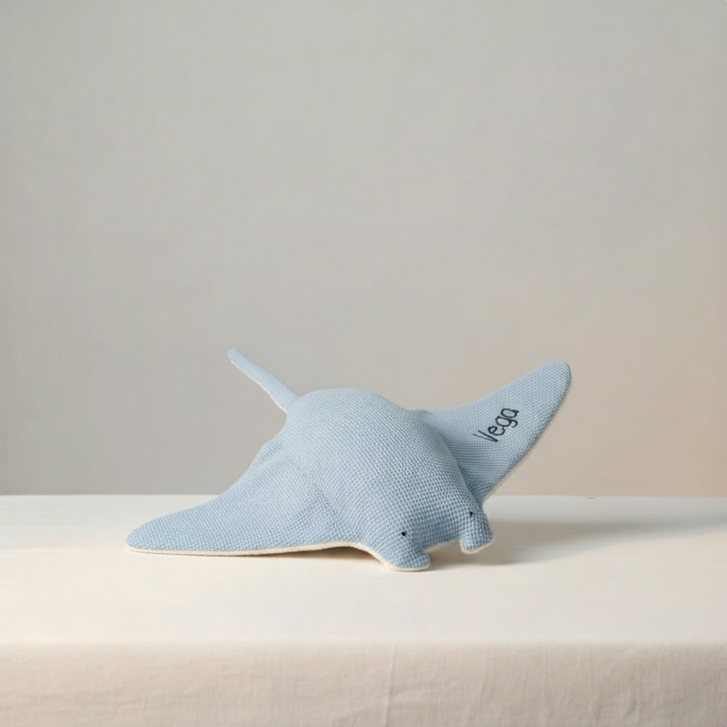 Peluche Sensorial Mantarraya Maya - AZUL