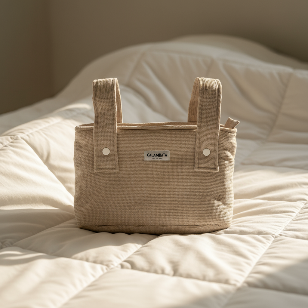 Bolso carro pique beige