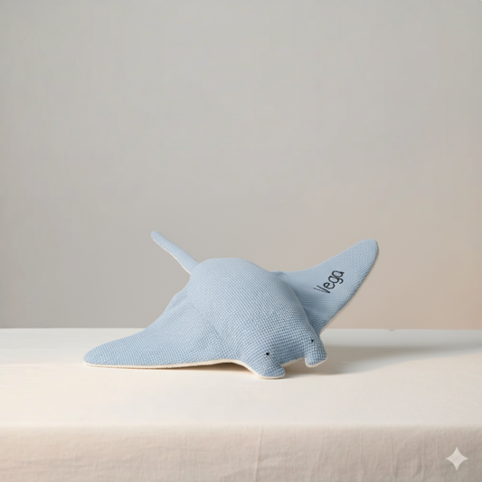 Peluche Sensorial Mantarraya Maya - AZUL