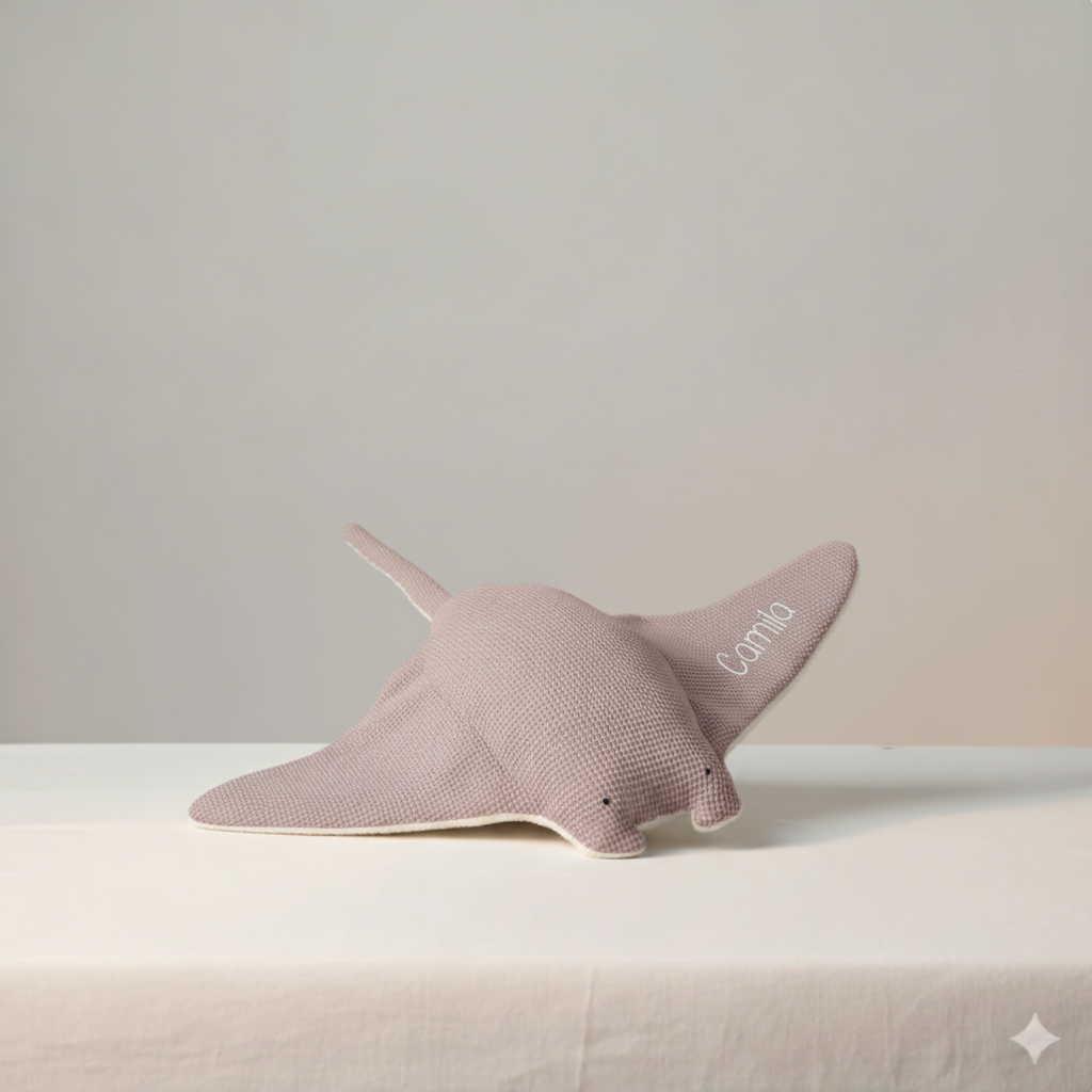 Peluche Sensorial Mantarraya Maya - ROSA