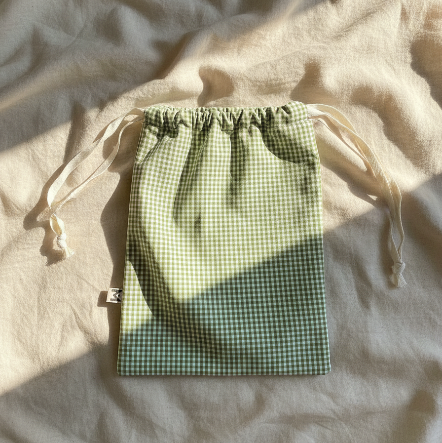 Bolsa merienda vichy Manzana